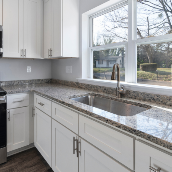 white kitchen cabinets