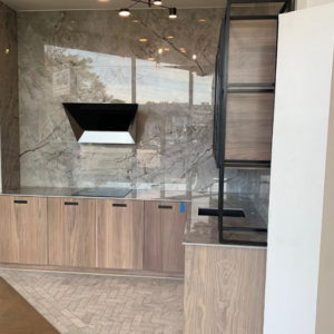 wood cabinets in kitchen